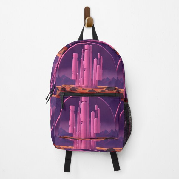 Item preview, Fuchsia Future City under Dome on Mars designed and sold by RADRussell.