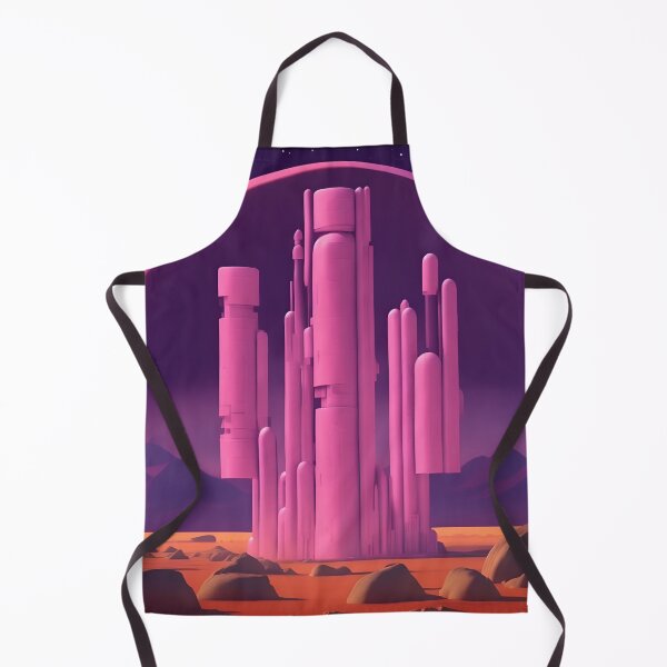 Item preview, Fuchsia Future City under Dome on Mars designed and sold by RADRussell.