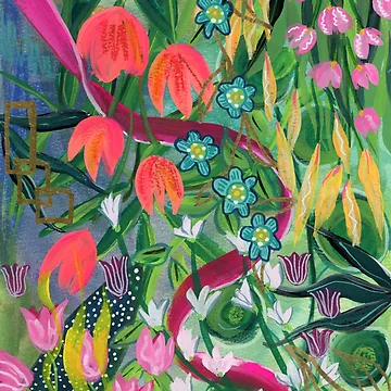 Artwork thumbnail, Red Ribbon by Jeanne McKinnon