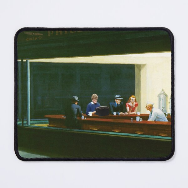 Item preview, Edward Hopper Nighthawks featuring Jessica Fletcher designed and sold by LT Graphic Art.