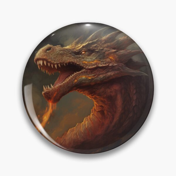 Item preview, The Firebreather (Dragon Portrait) designed and sold by Graffeine Art.