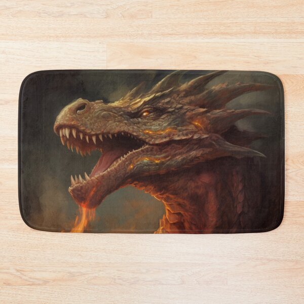 Item preview, The Firebreather (Dragon Portrait) designed and sold by Graffeine Art.