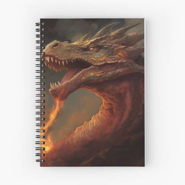 Item preview, The Firebreather (Dragon Portrait) designed and sold by Graffeine Art.