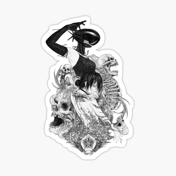 Waifu Makima Power Hentai Ecchi Chainsaw Man Anime Kiss-Cut Sticker Vinyl  Decal