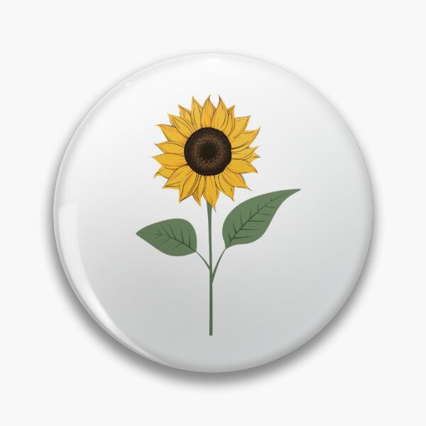 Item preview, Cute minimalist sunflower designed and sold by HandCraftedArt.