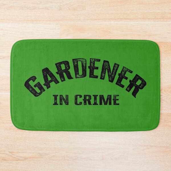 Item preview, GARDENER IN CRIME. BLACK ON GREEN. designed and sold by 5hertz.