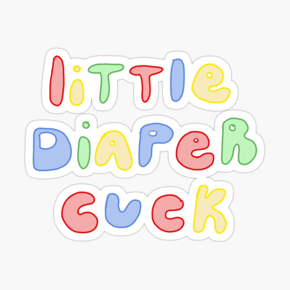 abdl little diaper cuck tshirt primary colors