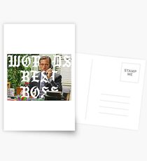 worlds best boss Postcards