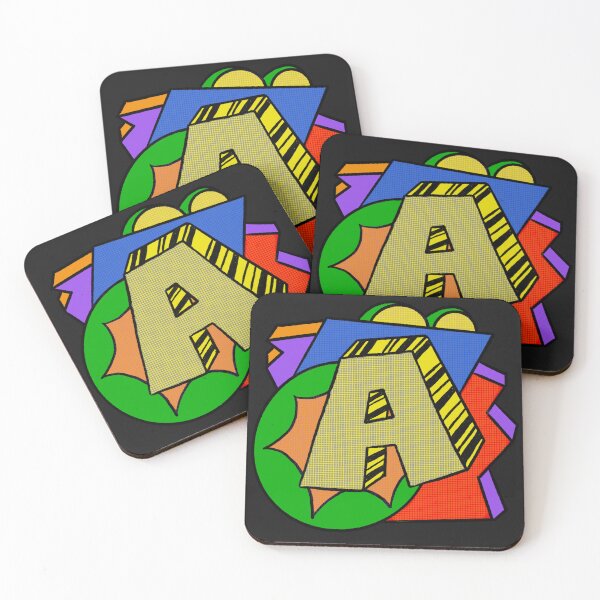 Item preview, Letter A Retro Comics Pop Art Style Silkscreen Effect Alphabet designed and sold by chocolatefund.
