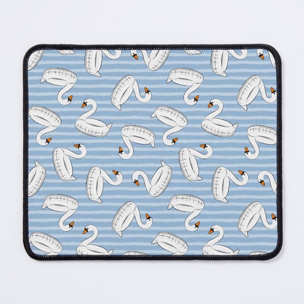 Item preview, Swan Pool Floats - blue stripes designed and sold by littlearrow.