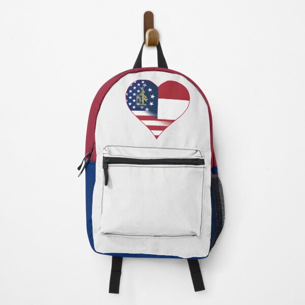 Item preview, State of Georgia Flag and American Flag Fusion Design designed and sold by Gsallicat.