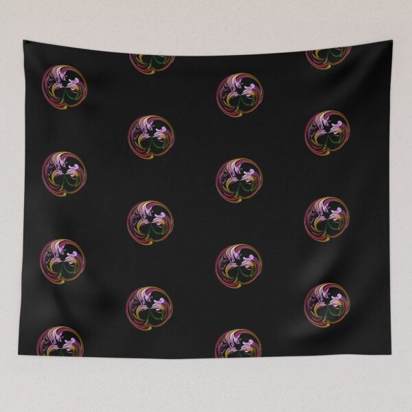 Item preview, Purple floral swirl on black designed and sold by KRFNatureGifts.