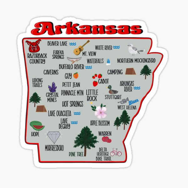 Vista previa del artículo con la obra «Sabor de Arkansas», diseñado y vendido por clounewcomb.