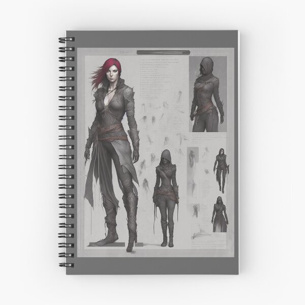 Item preview, Female Assassin Sketchbook 2 designed and sold by FiaFiaPress.