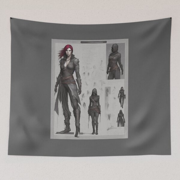 Item preview, Female Assassin Sketchbook 2 designed and sold by FiaFiaPress.