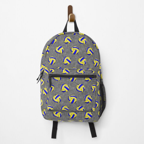 Item preview, Volleyball - blue and yellow on gray designed and sold by littlearrow.