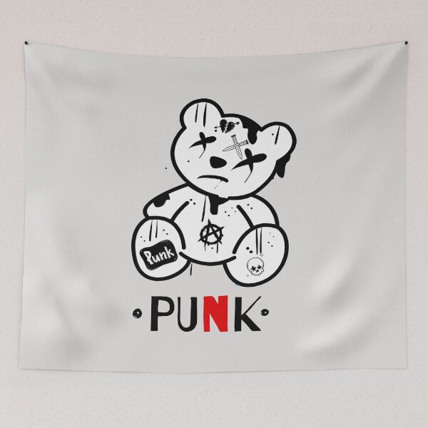 Item preview, Anarchist Punk Teddy Bear. Punk rock fans gift. designed and sold by paulo silveira.