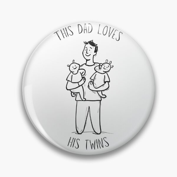 Item preview, This Dad Loves His twins designed and sold by StickeryPickery.