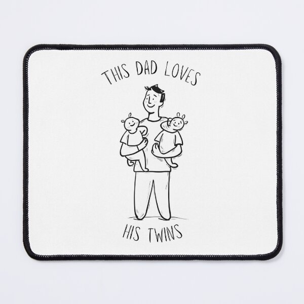 Item preview, This Dad Loves His twins designed and sold by StickeryPickery.
