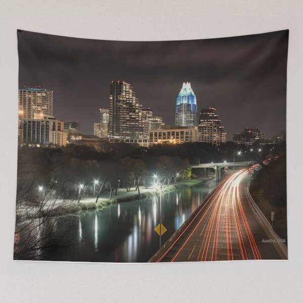 Item preview, Austin Skyline: Cityscape Art Print for Austin Lovers designed and sold by MauricioVL.