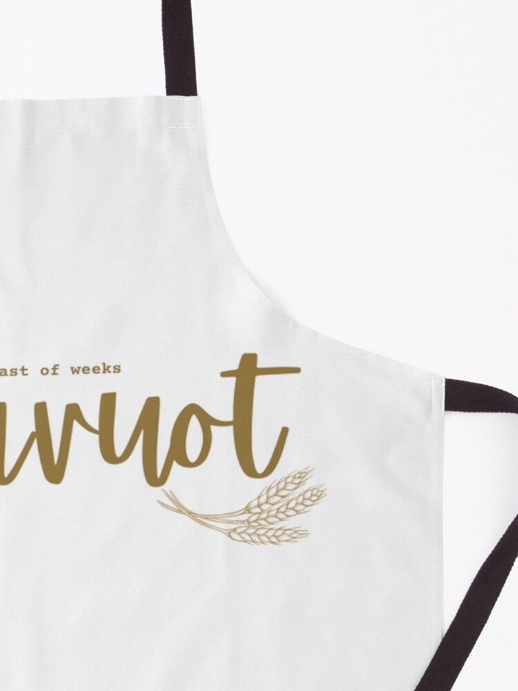 Thumbnail 3 of 6, Apron, Jewish Holiday of Shavuot - Shavuot designed and sold by thekosherhub.