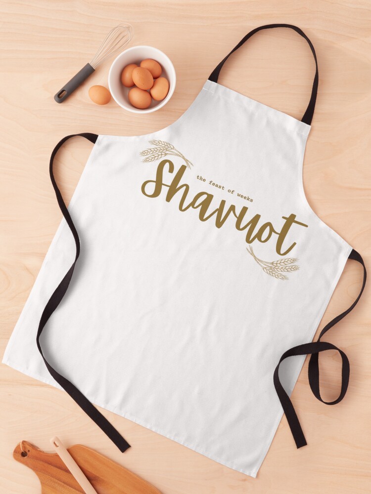 Thumbnail 1 of 6, Apron, Jewish Holiday of Shavuot - Shavuot designed and sold by thekosherhub.