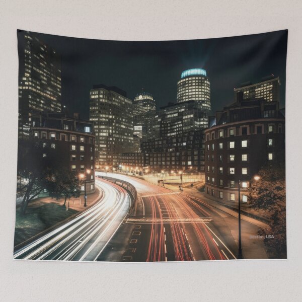 Item preview, Boston Skyline: Cityscape Art Print for Boston Lovers designed and sold by MauricioVL.