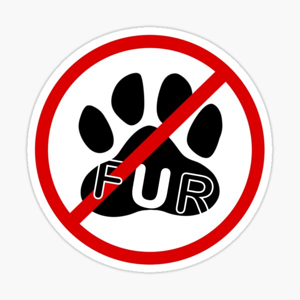Anti Fur Stickers for Sale