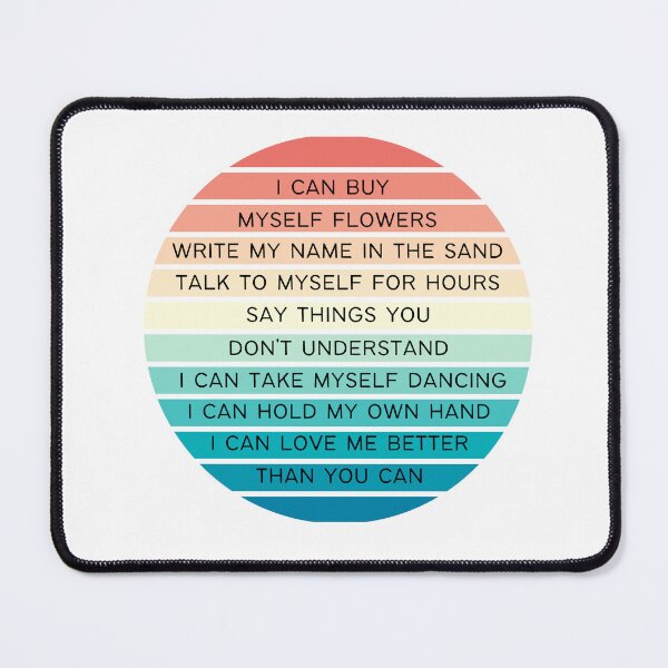 Item preview, Miley Cyrus Flowers Song Lyrics, Love Me Better, Famous Quotes, Strong Woman, Key chain designed and sold by Julia Dorian.