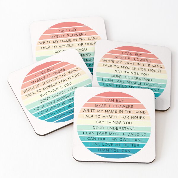 Item preview, Miley Cyrus Flowers Song Lyrics, Love Me Better, Famous Quotes, Strong Woman, Key chain designed and sold by Julia Dorian.