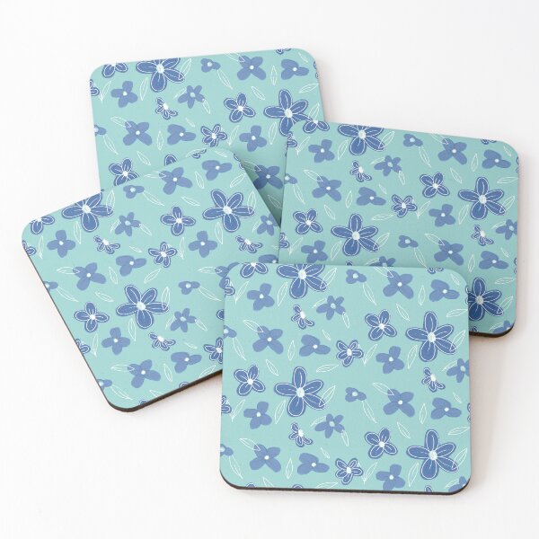 Item preview, Blue Bloom - green  designed and sold by Digital Doodle Pad.