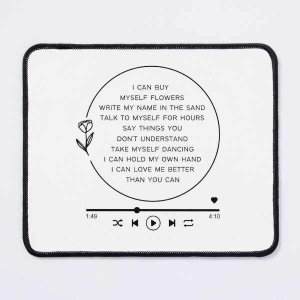 Item preview, Miley Cyrus Flowers Music Player, Love Me Better, Famous Quotes, Strong Woman, Key chain designed and sold by Julia Dorian.