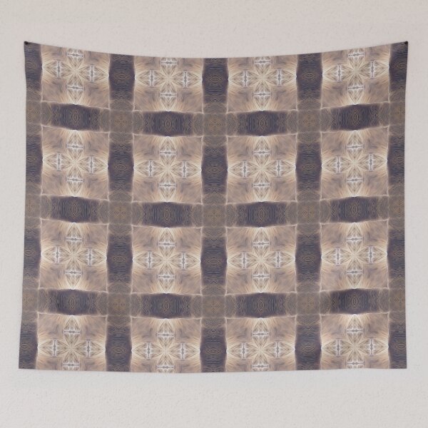 Item preview, Mushroom Hyphae texture Kaleidoscope Pattern 3 designed and sold by Swabcraft.