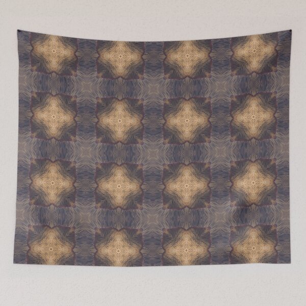 Item preview, Mushroom Hyphae texture Kaleidoscope Pattern 4 designed and sold by Swabcraft.