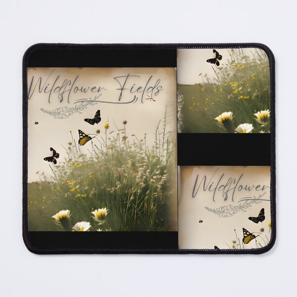 Item preview, Wildflower Fields Vintage Sepia Tone Nature Design designed and sold by EarthArtDesigns.