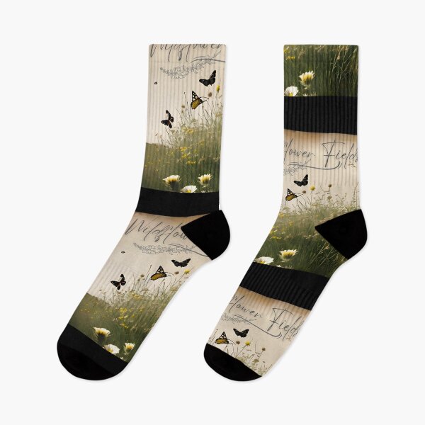 Item preview, Wildflower Fields Vintage Sepia Tone Nature Design designed and sold by EarthArtDesigns.