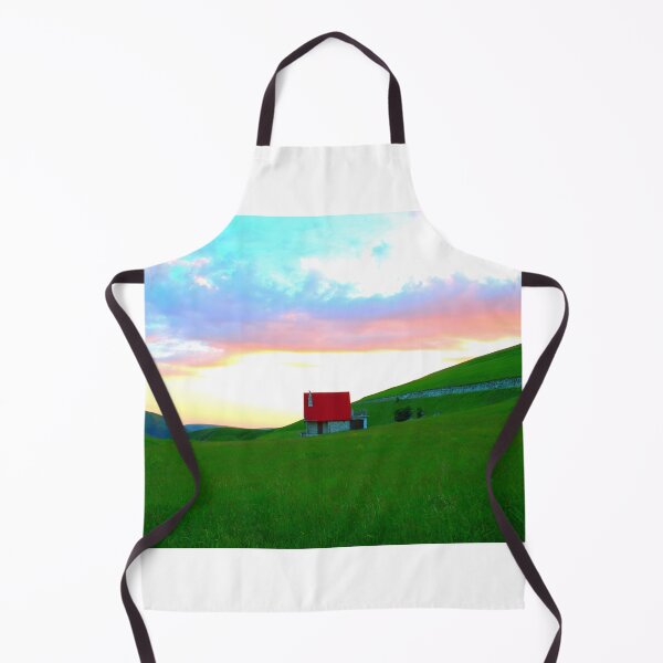 Item preview, View at Villa Lucio near Bolognola with golden hour sky designed and sold by Kristina Drozd.