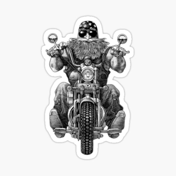 Outlaw Biker Sticker