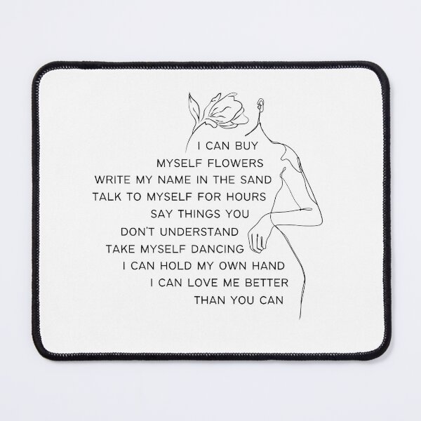 Item preview, Miley Cyrus Flowers Song Lyrics, Love Me Better, Famous Quotes, Strong Woman, Key chain designed and sold by Julia Dorian.