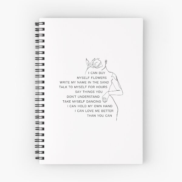 Item preview, Miley Cyrus Flowers Song Lyrics, Love Me Better, Famous Quotes, Strong Woman, Key chain designed and sold by Julia Dorian.