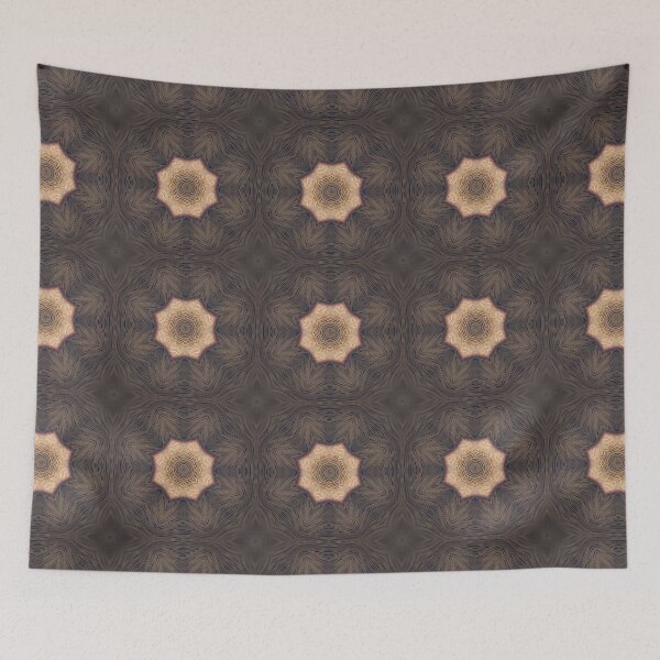 Item preview, Mushroom Hyphae texture Kaleidoscope Pattern 12 designed and sold by Swabcraft.
