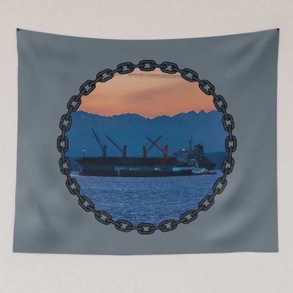Item preview, Copy of  Vane Brothers Tug Huson Seattle Skyline Space Needle Sketch designed and sold by Jason Mosley.