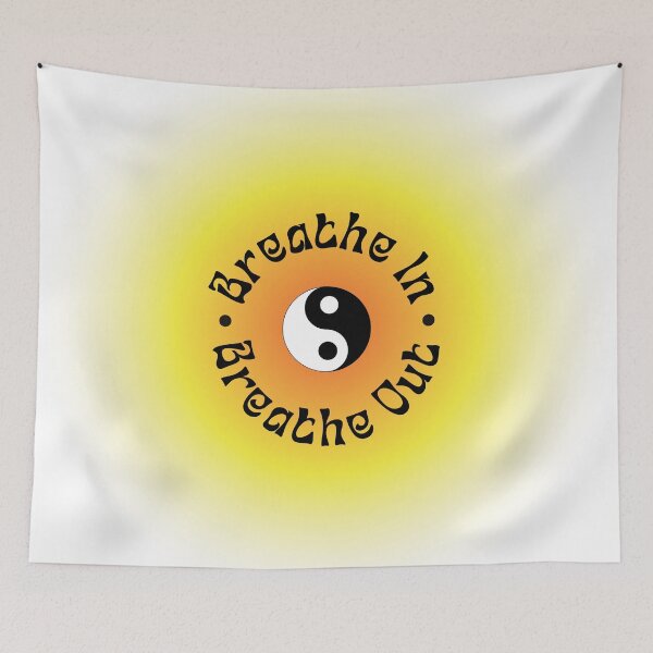 Item preview, Breathe in breathe out orange and yellow designed and sold by TheGuidedPixie.