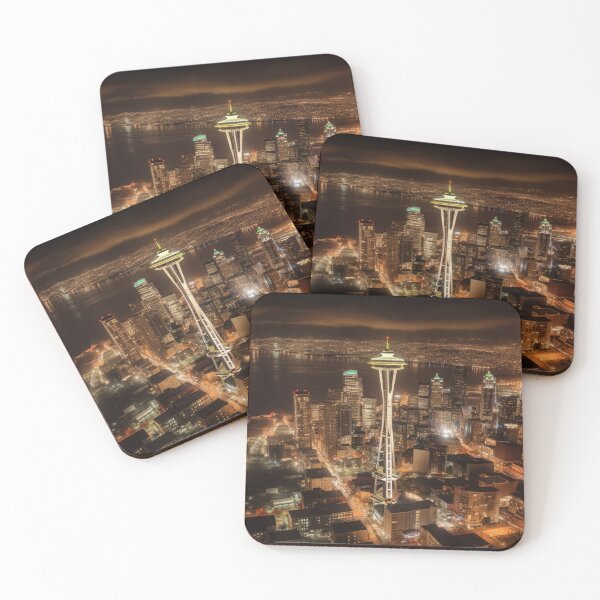 Item preview, Seattle Skyline: Cityscape Art Print for Seattle Fans designed and sold by MauricioVL.