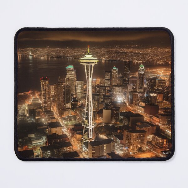 Item preview, Seattle Skyline: Cityscape Art Print for Seattle Fans designed and sold by MauricioVL.
