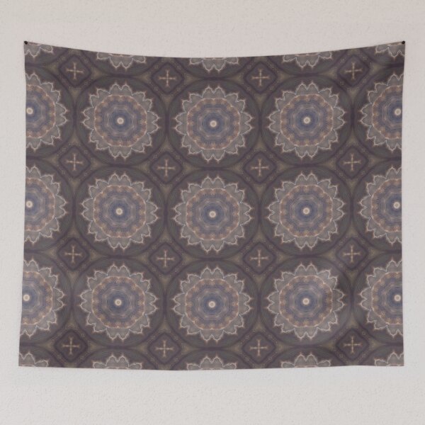 Item preview, Mushroom Hyphae texture Kaleidoscope Pattern 16 designed and sold by Swabcraft.