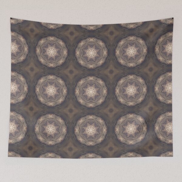 Item preview, Mushroom Hyphae texture Kaleidoscope Pattern 17 designed and sold by Swabcraft.