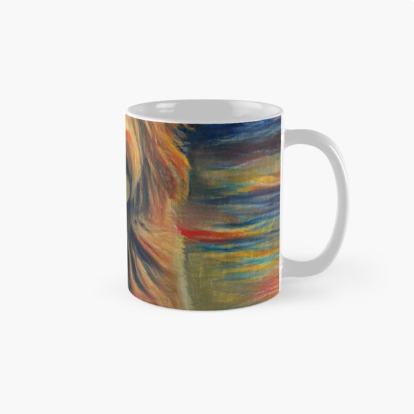 Item preview, Goldendoodle Golden Retriever Dog Puppy AI Generated The Scream Colors AI Art Artificial Intelligence Munch designed and sold by OurFunnyDesigns.