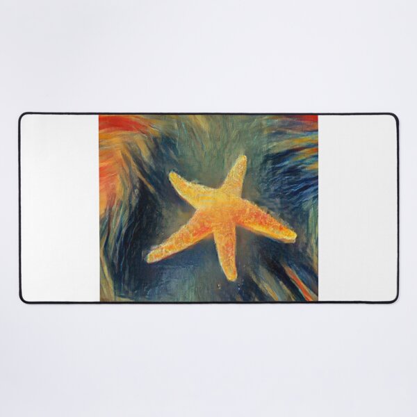 Item preview, Starfish AI Generated AI Art The Scream Colors Artificial Intelligence Munch designed and sold by OurFunnyDesigns.