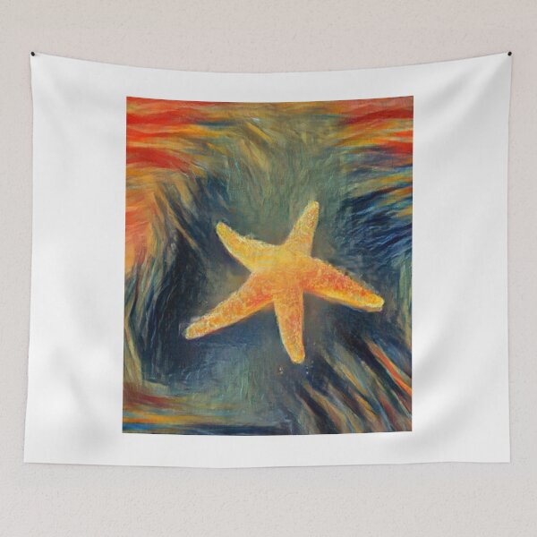 Item preview, Starfish AI Generated AI Art The Scream Colors Artificial Intelligence Munch designed and sold by OurFunnyDesigns.